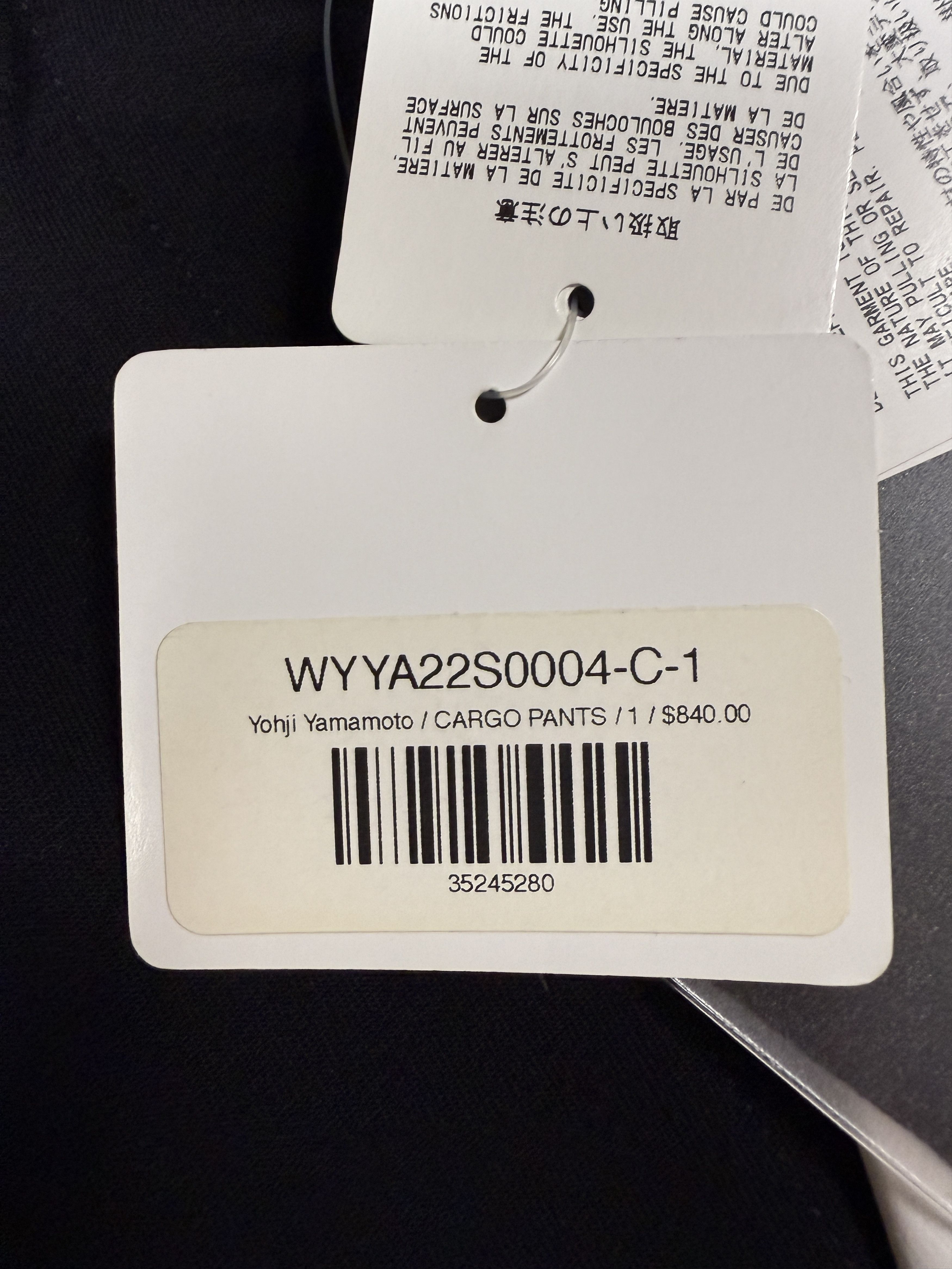 Yohji Yamamoto $840 Yohji Yamamoto Cargo Pants Size 26" / US 2 / IT 38 - 9 Thumbnail