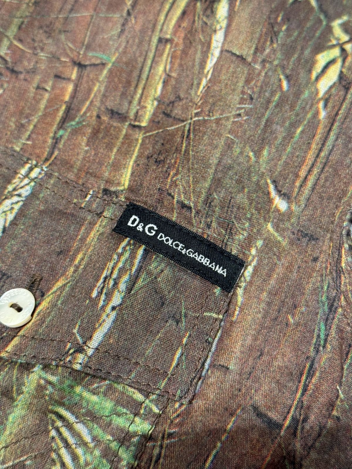 Dolce & Gabbana vintage Dolce & Gabbana camo shirt 90s Size S / US 4 / IT 40 - 3 Thumbnail