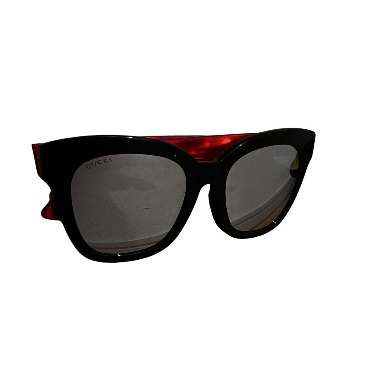 Gucci GUCCI Cat-Eye Sunglasses Red/Black (GG0029SA) Size ONE SIZE - 2 Thumbnail
