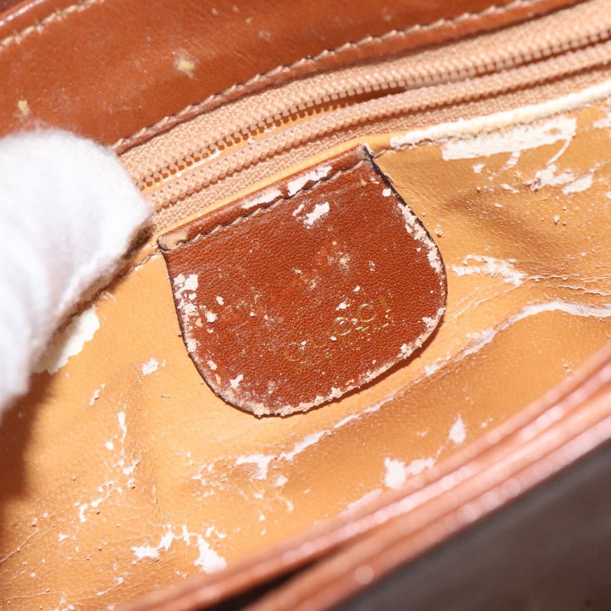 Gucci GUCCI Bamboo Shoulder Bag Leather Brown Gold 001 14 001 14 Size ONE SIZE - 16 Thumbnail