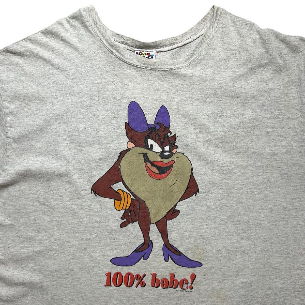 Cartoon Network Vintage 90s Looney Tunes Taz Tasmania T-Shirt Size XL / US 12-14 / IT 48-50 - 2 Thumbnail