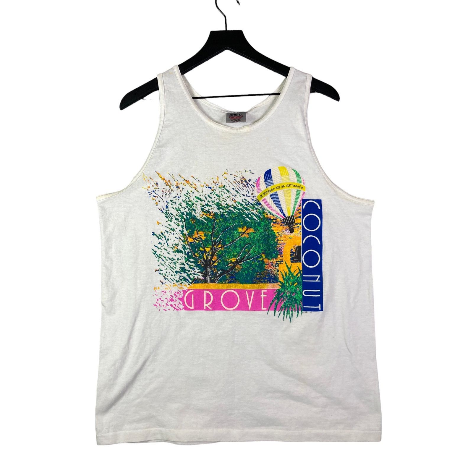 Vintage Coconut Grove Tank Top Miami 1991 Vintage Mens Size XL Size US XL / EU 56 / 4 - 11 Thumbnail