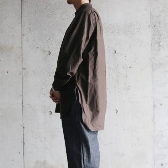 KLASICA × Lemaire × Yohji Yamamoto Soft Micro Moleskin Cotton Oversize Shirt Size US L / EU 52-54 / 3 - 8 Thumbnail