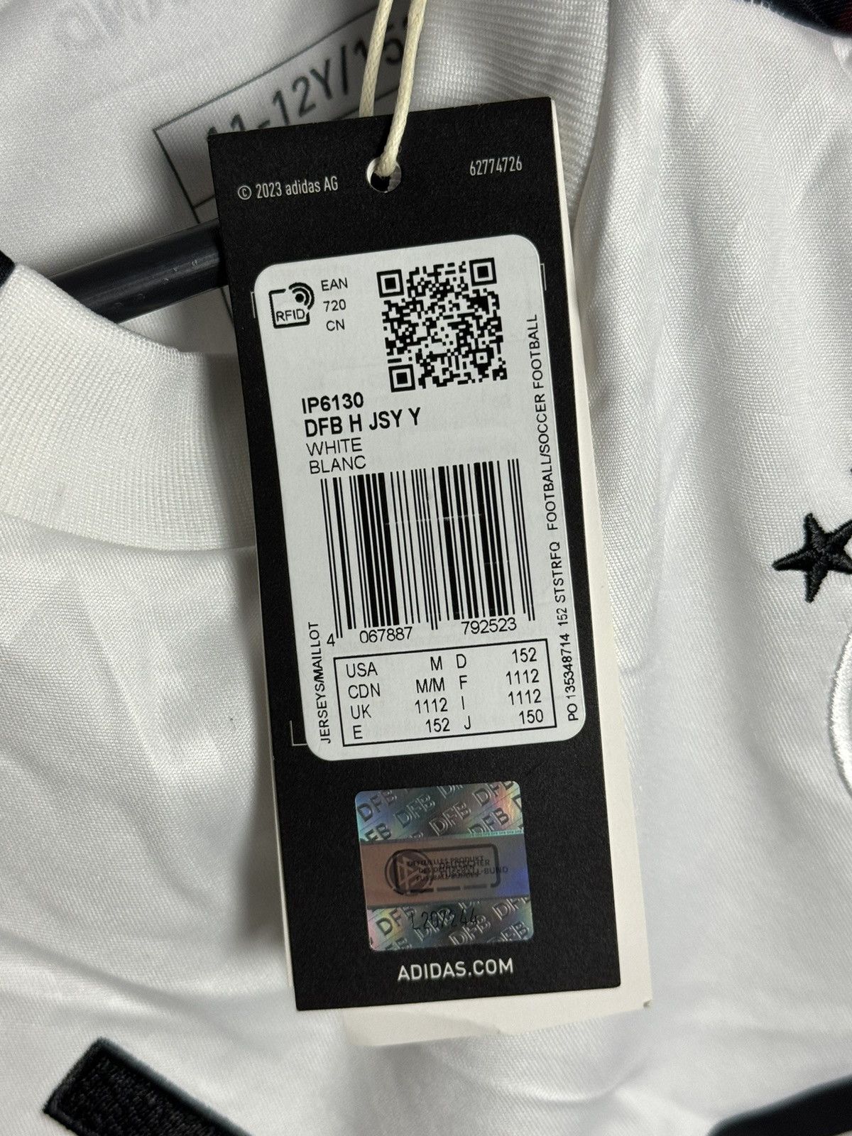 Adidas KIDS New Germany 2024 Home Musiala Football Jersey T-Shirt Size US XS / EU 42 / 0 - 10 Thumbnail