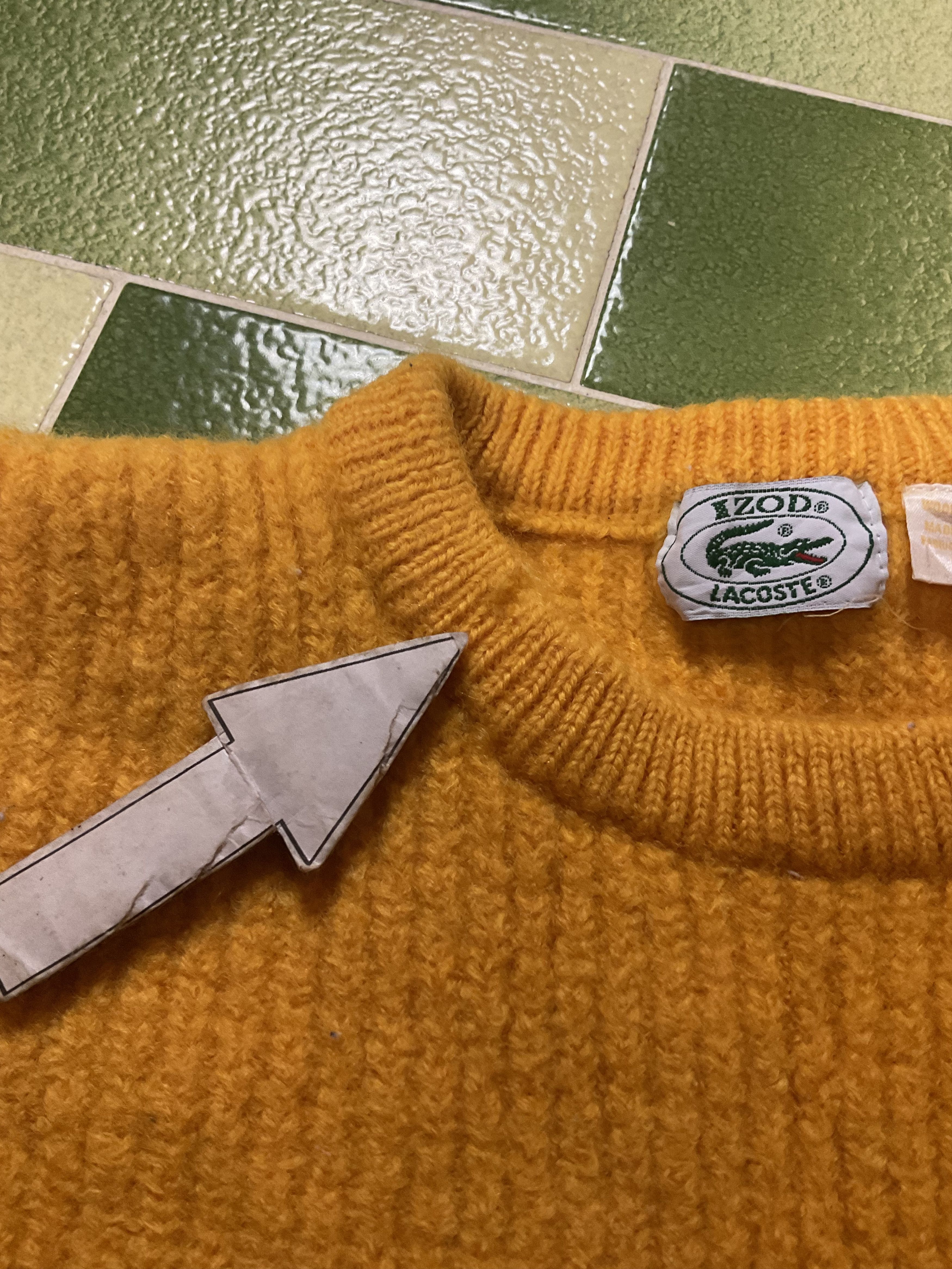Izod Izod Lacoste Wool Knitted Jumper Sweater Vintage Pullover Size US S / EU 44-46 / 1 - 10 Thumbnail