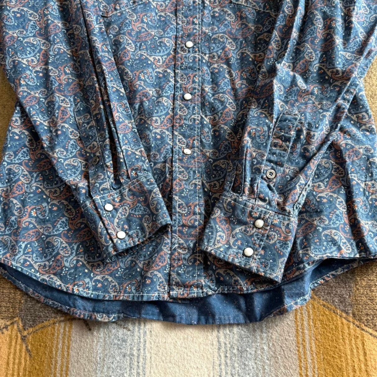 Vintage Cinch Shirt Men’s Western Paisley Long Sleeve Collared Pearl Snap Regular M Size US M / EU 48-50 / 2 - 5 Thumbnail