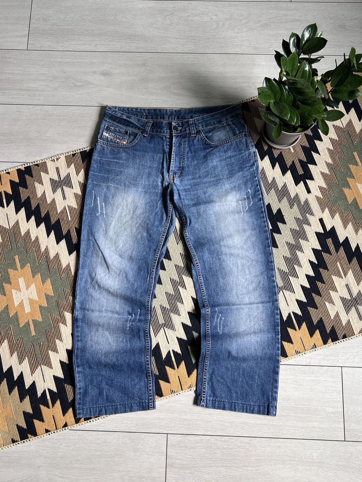 Diesel Diesel Baggy Distressed Denim Y2K Jeans Size US 32 / EU 48 - 2 Thumbnail
