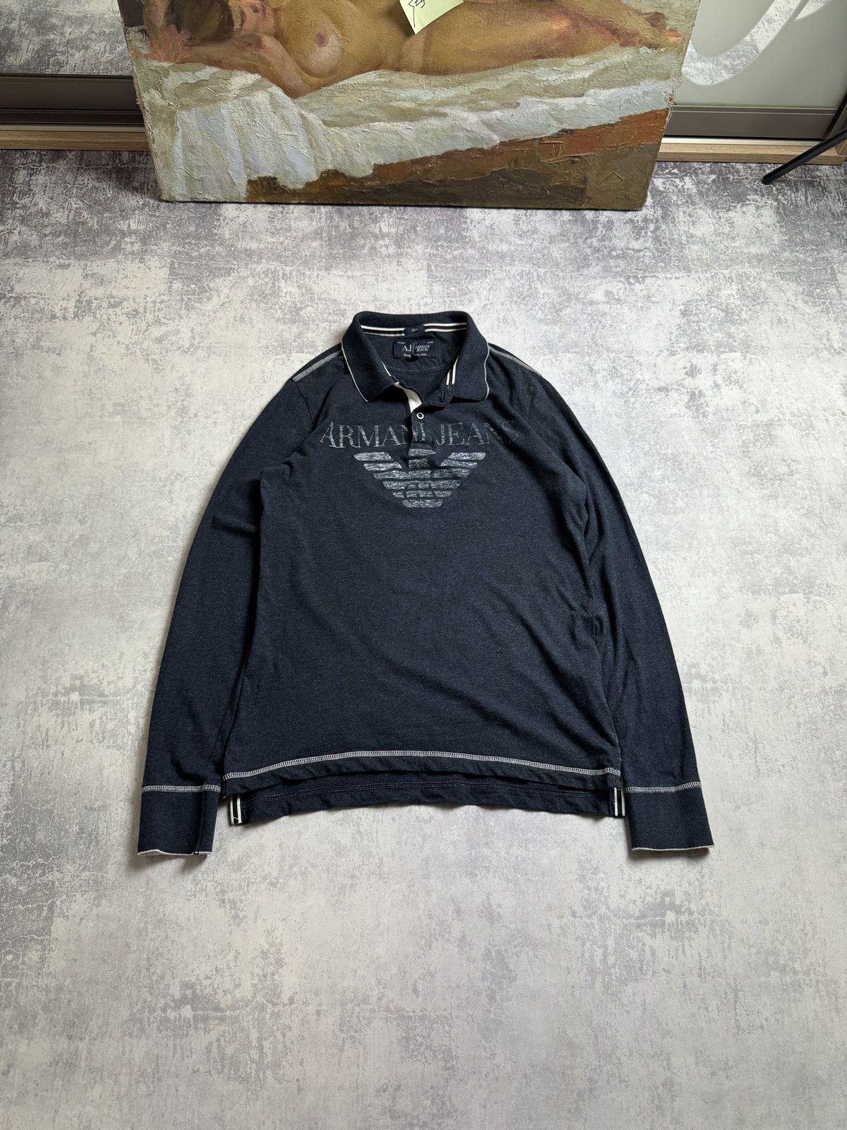 トップス EMPORIO ARMANI Y2K Logo Long Sleeve Tee EMPORIO ARMANI Y2K Logo Long Sleeve Tee Emporio Armani logo