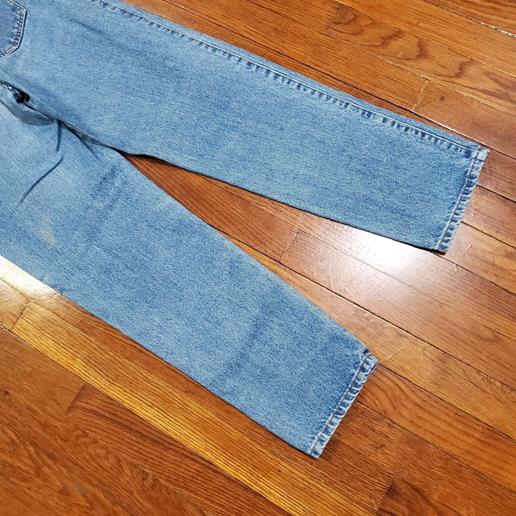 Vintage VINTAGE Basic Helium Mom Jeans Juniors 9 Blue Medium Wash High Rise Denim 29x30 Distressed Pockets Size 30" / US 8 / IT 44 - 2 Thumbnail