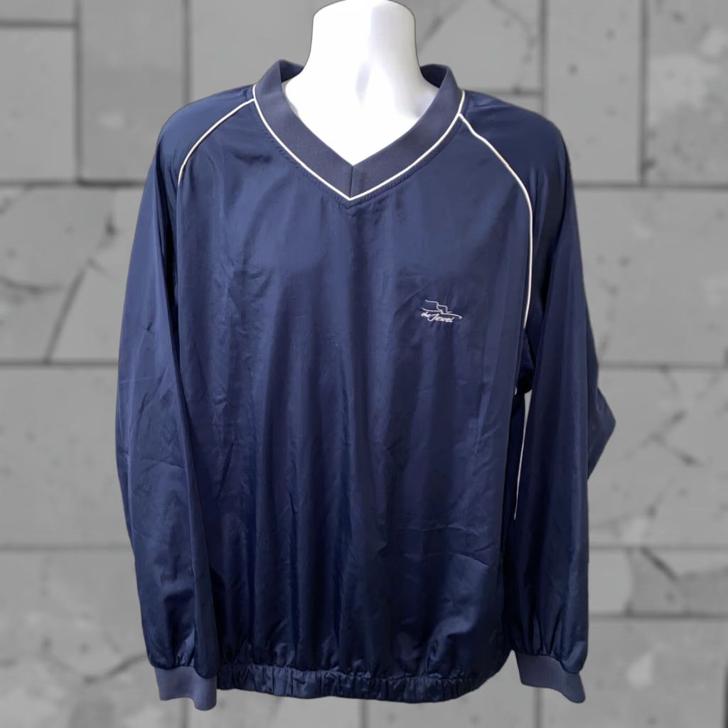 Footjoy FootJoy Jacket Golf Men XL Blue Polyester V-Neck Pullover Shirt Size US XL / EU 56 / 4 - 1 Thumbnail