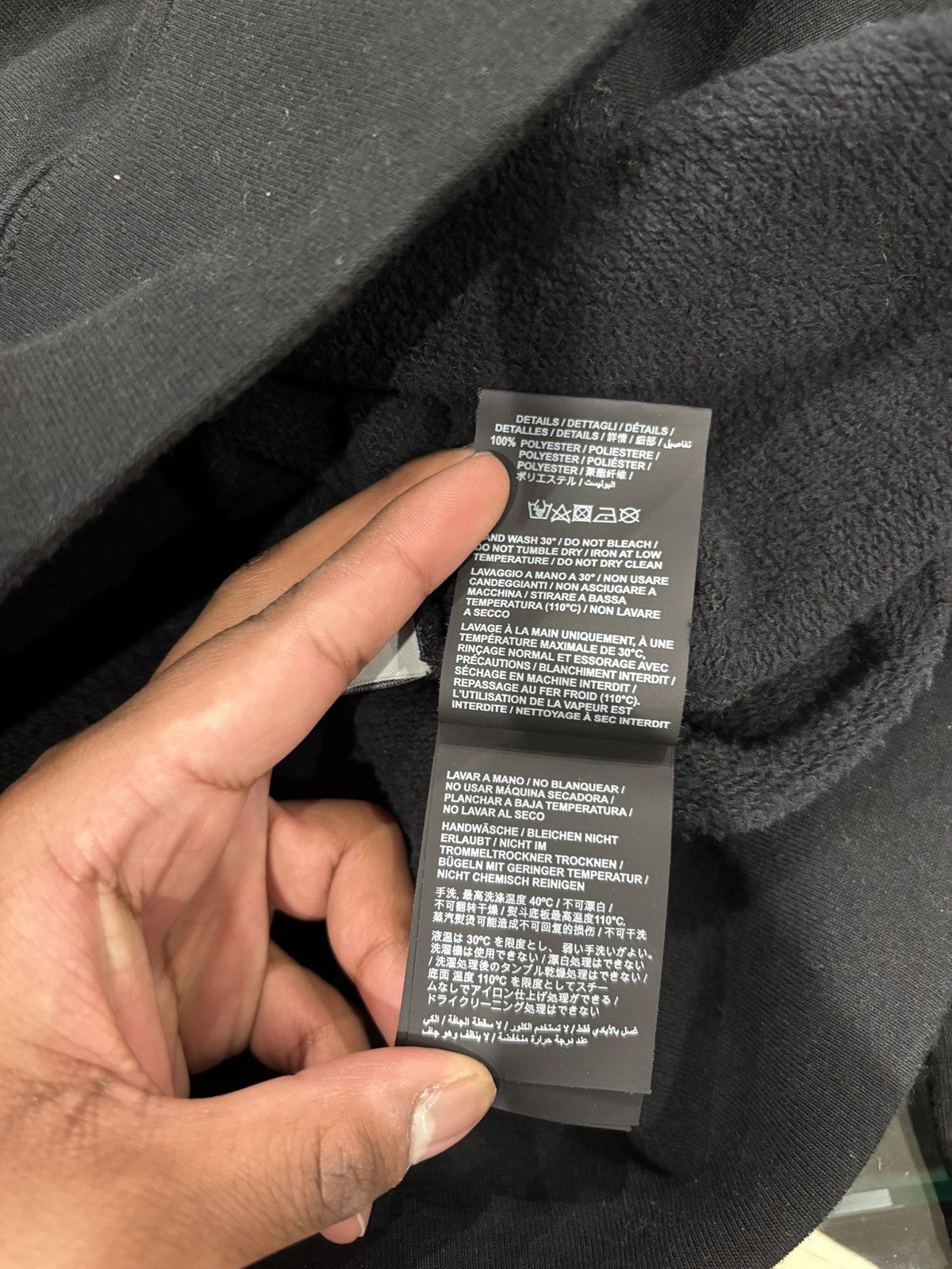 Palm Angels Palm Angels Star Sprayed Hoodie Black / Yellow Size: M Size US M / EU 48-50 / 2 - 12 Thumbnail