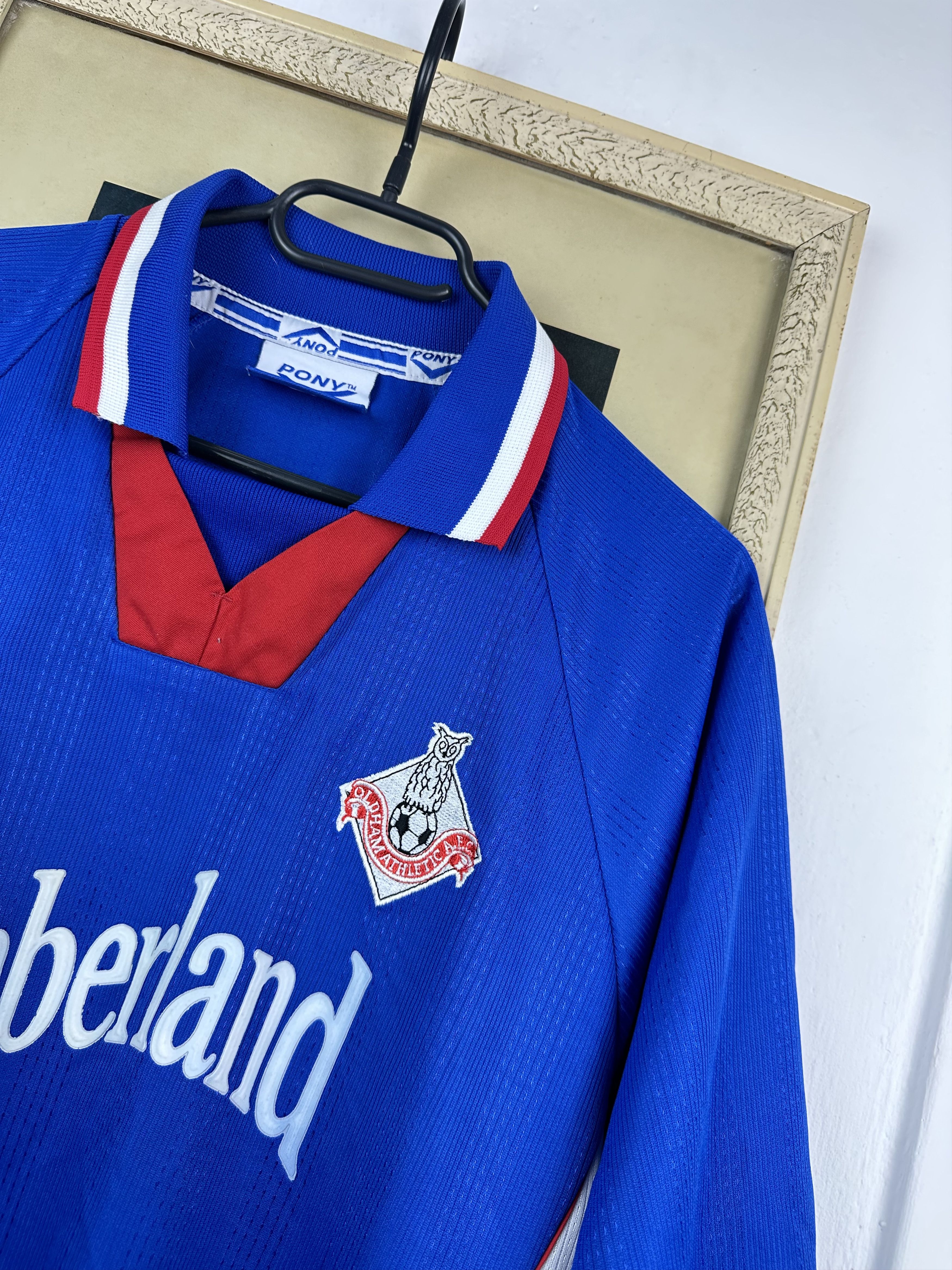 PONY × Vintage Oldham Athletic Home football shirt 1998 Soccer Jersey Rare Size US XL / EU 56 / 4 - 3 Thumbnail
