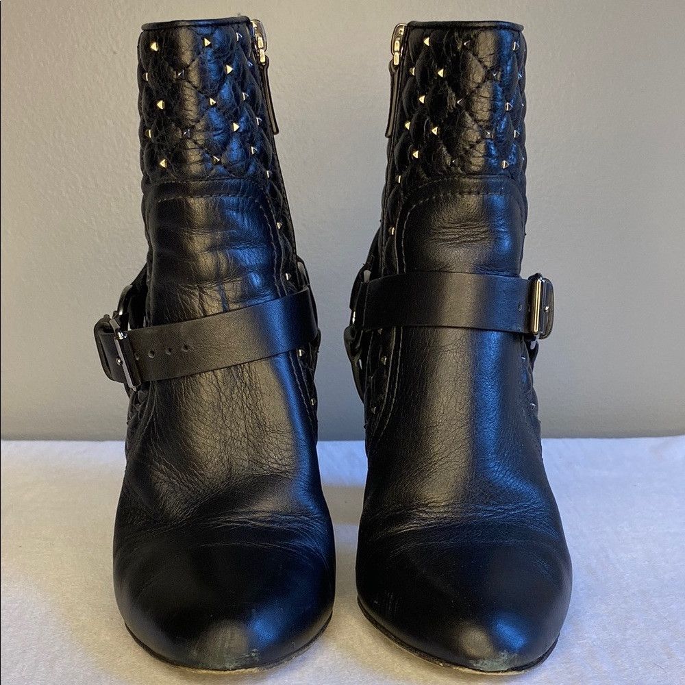 Valentino Valentino Garavani 'Rockstud' Spiked Black Leather Boots 37 Size US 7 / IT 37 - 4 Thumbnail