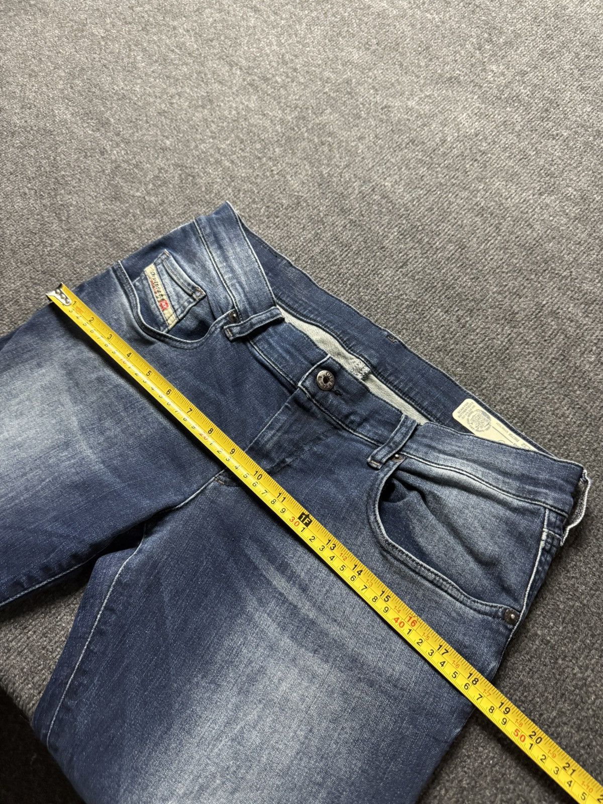 Diesel Luxury 00s Y2K Diesel Grupee-Ankle Super Slim Skinny Jeans Size 30" / US 8 / IT 44 - 23 Thumbnail