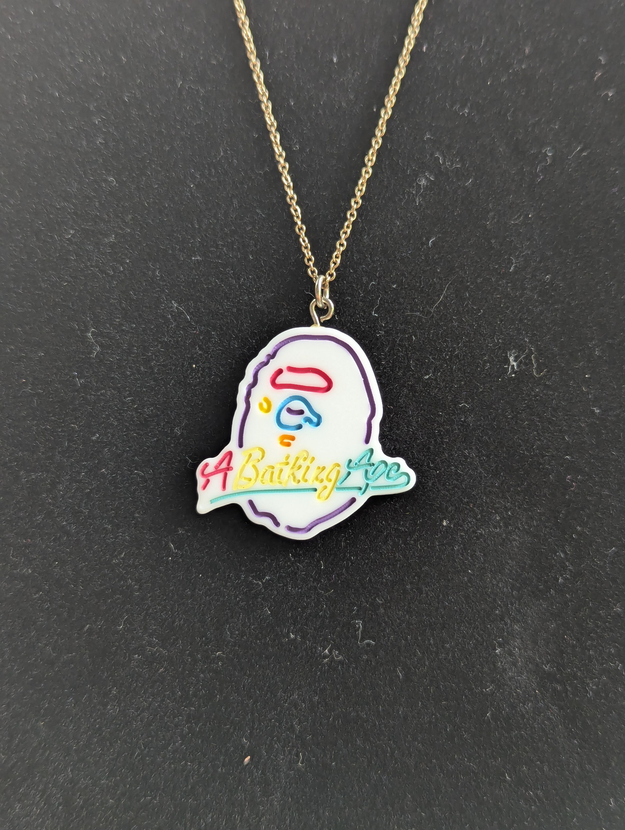 Bape BAPE Neon Ape Head Necklace Size ONE SIZE - 2 Thumbnail