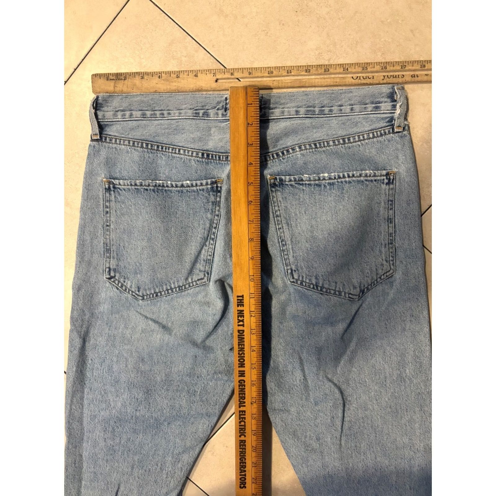 Agolde Agolde Womens Jamie Jeans Size 29 Blue Denim Destroyed High Rise Ankle Shakedown 90s Bohemian City Size 29" - 6 Thumbnail