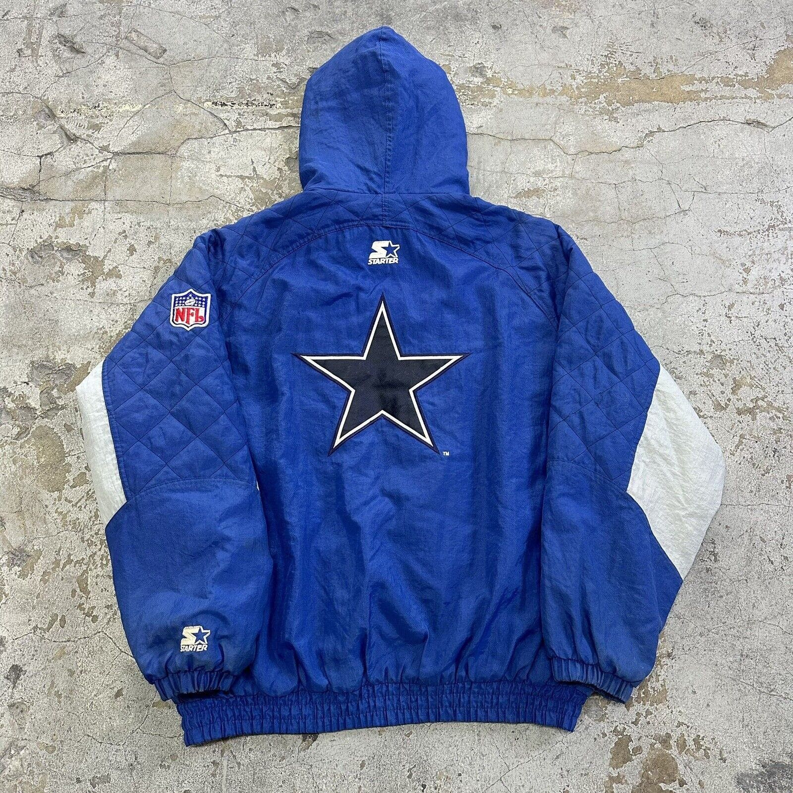 Image of Vintage 90's Starter Dallas Cowboys Puffer Jacket Nfl, Men's (Size 2XL)