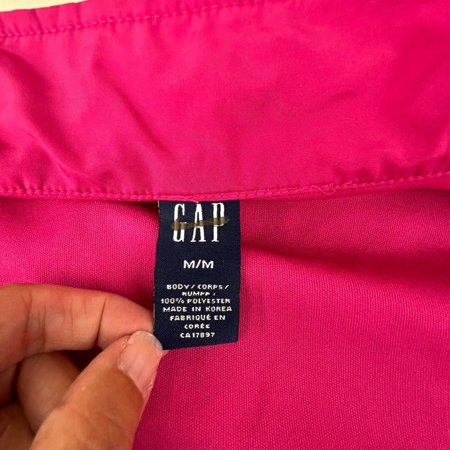 Gap Gap Womens Medium Pink Full Zip Lined Jacket Casual Softshell Polyester Size M / US 6-8 / IT 42-44 - 4 Thumbnail