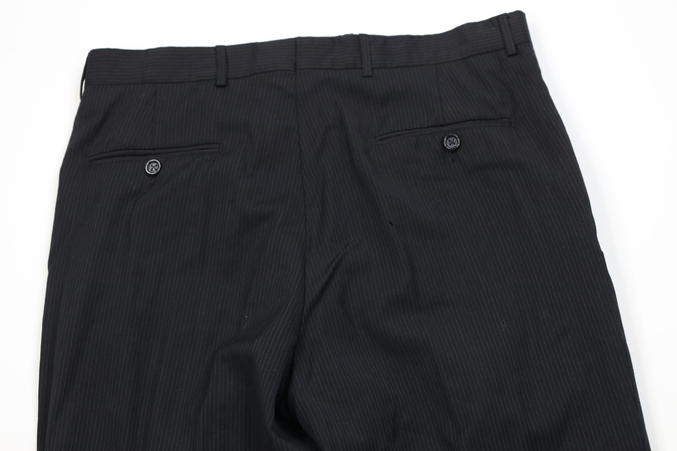 Vintage Vintage 90s Streetwear Pinstriped Wide Leg Chino Pants Size US 34 / EU 50 - 13 Thumbnail