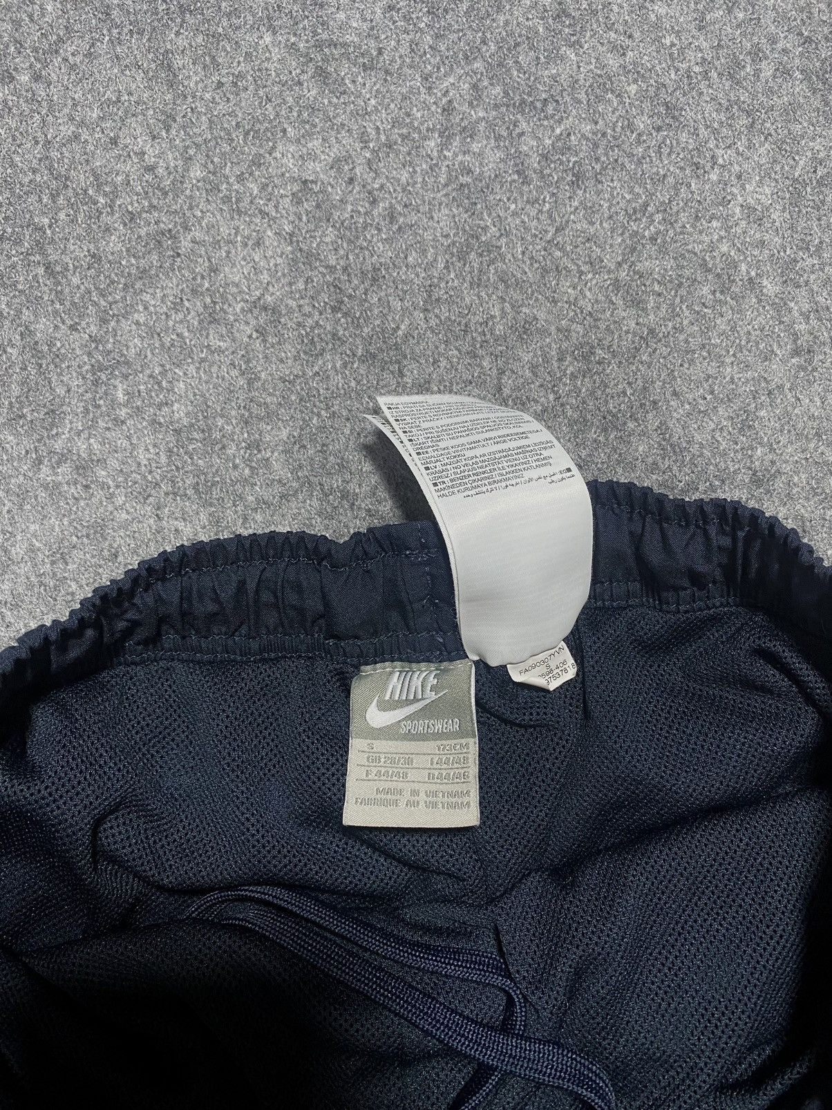 Nike Y2K Double swoosh Vintage Nylon Track Pants Drill Track