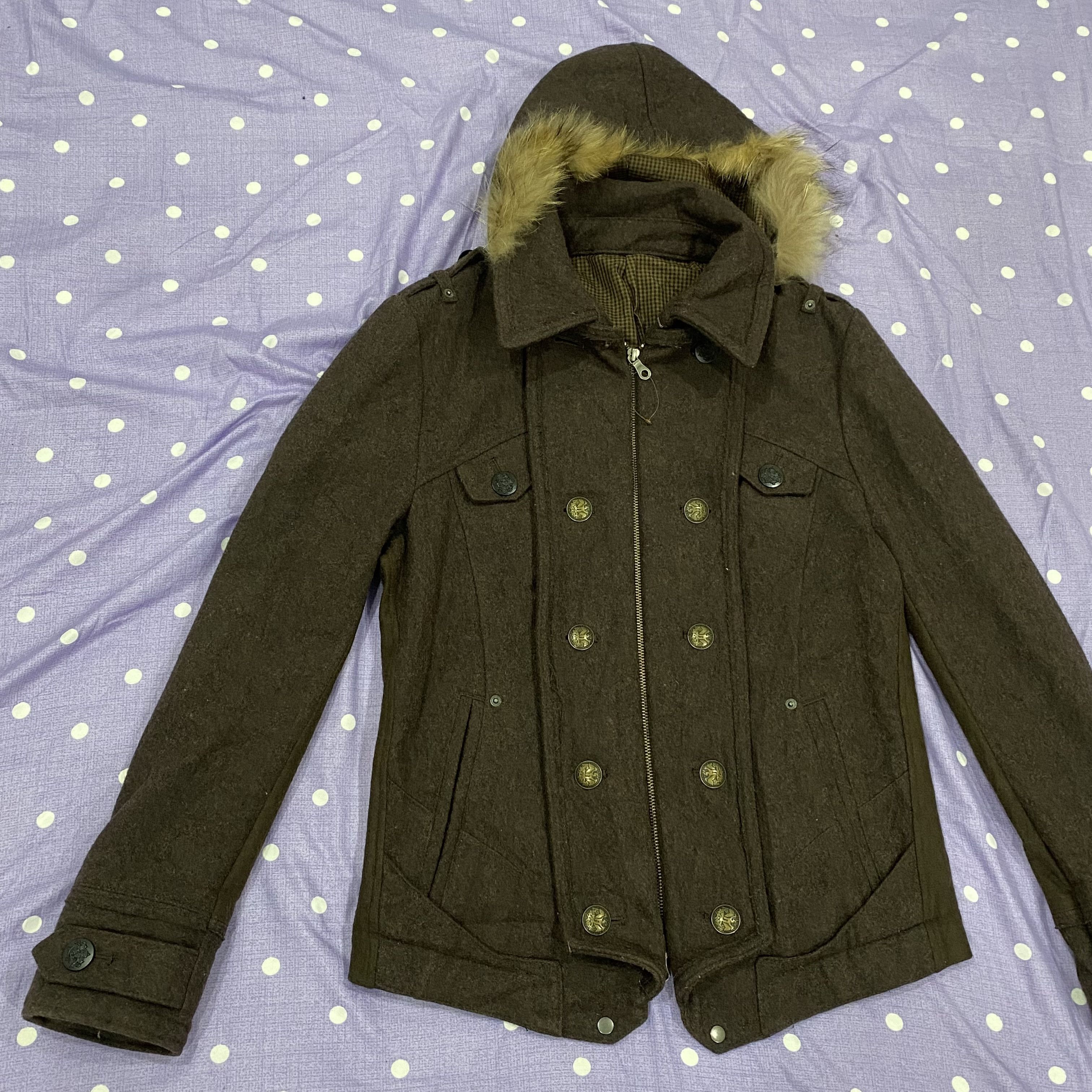 PPFM PPFM Wool Fur Jacket - Fit Size M Size US M / EU 48-50 / 2 - 2 Thumbnail
