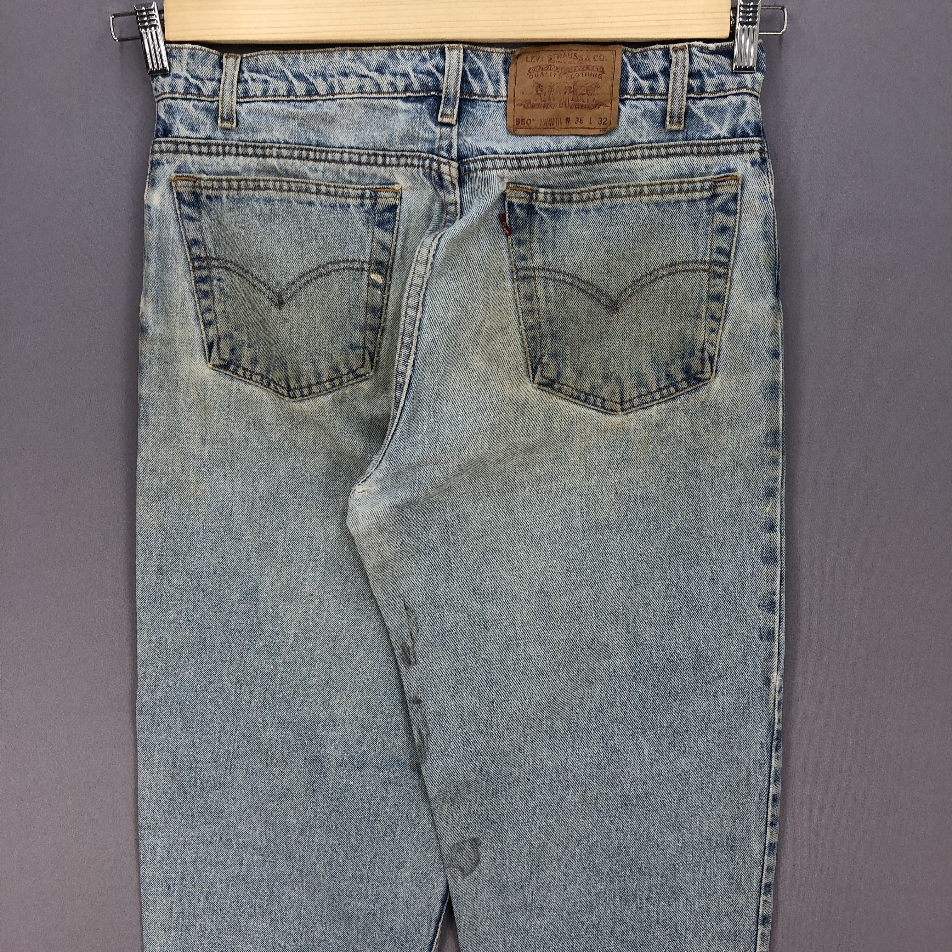 Levi's Vintage Levi's Sun Faded Jeans Levis 550 Distressed Denim Size US 34 / EU 50 - 4 Thumbnail
