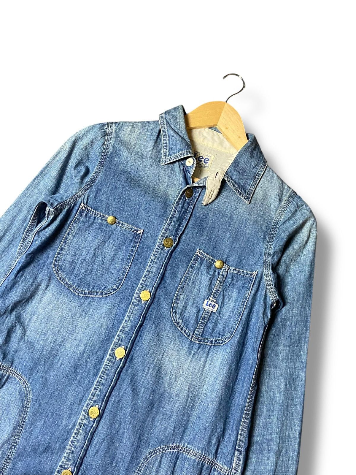 white christmas dresses Shoals Denim Maxi Shirt Dress in Light Indigo main image 1