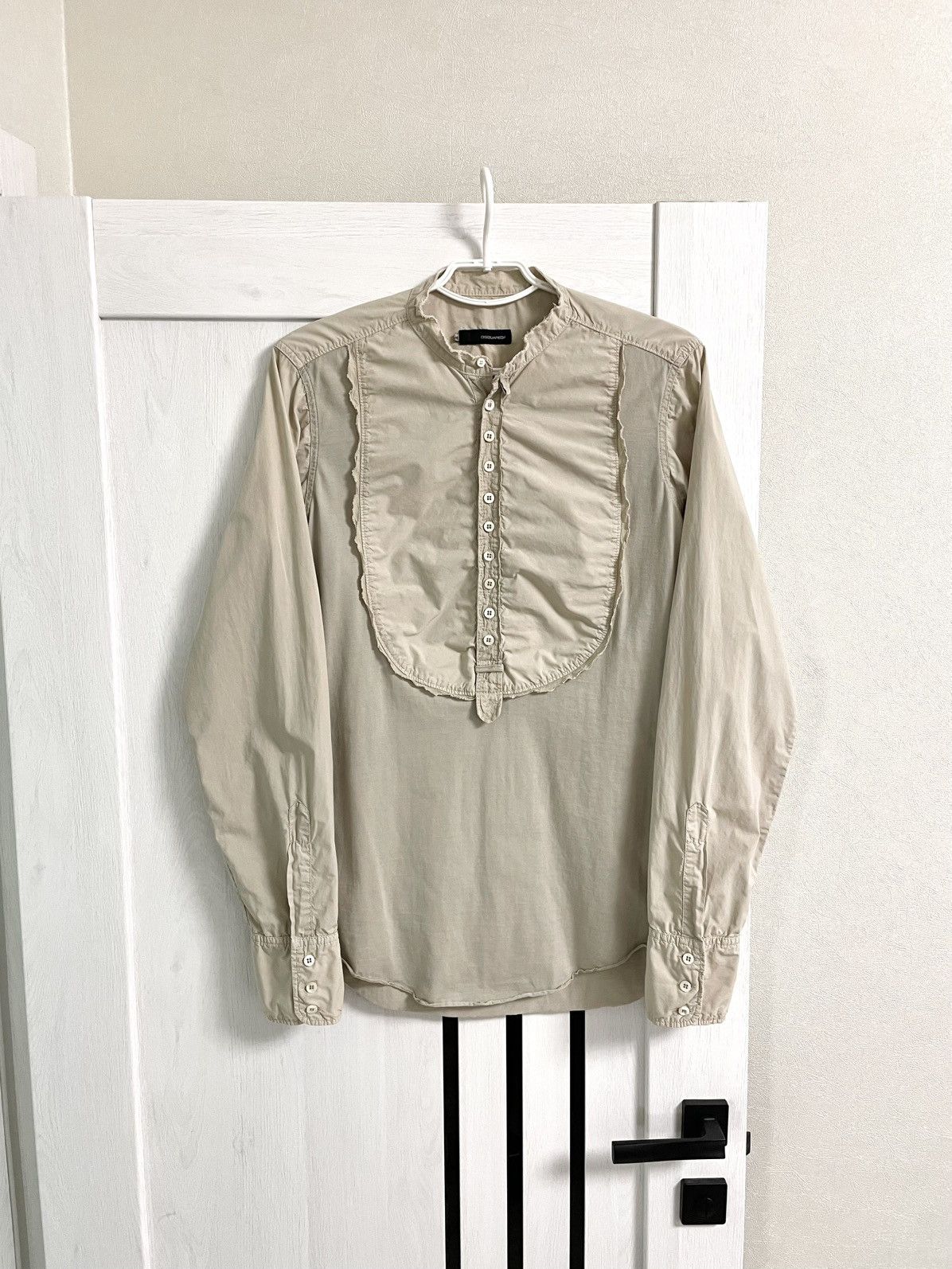 Dsquared2 Archive 00s Dsquared2 Vintage Bib Front Button LS Shirt Size US M / EU 48-50 / 2 - 2 Thumbnail