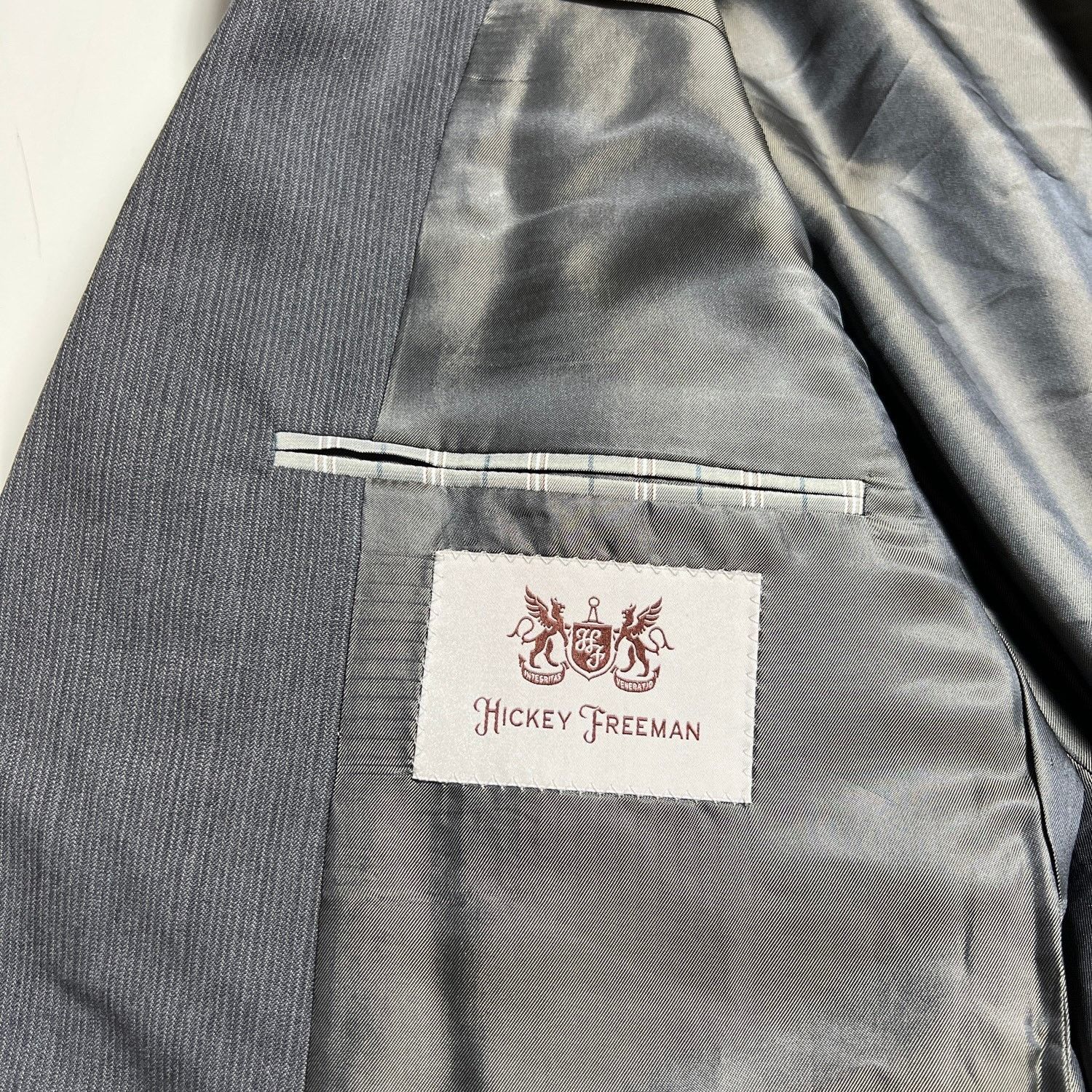 Hickey Freeman Hickey Freeman Mens Blazer Gray Wool Sport Coat Jacket Sz 42 Size US L / EU 52-54 / 3 - 9 Thumbnail