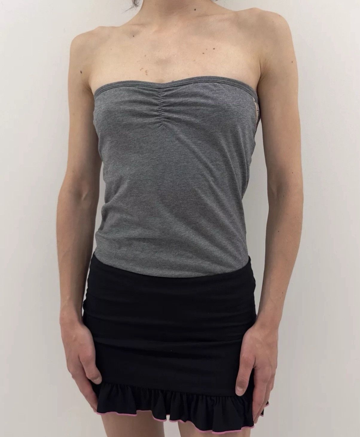 Diesel × Vintage Diesel Strapless Bodysuit Tube Top Gray Size M Size M / US 6-8 / IT 42-44 - 1 Thumbnail