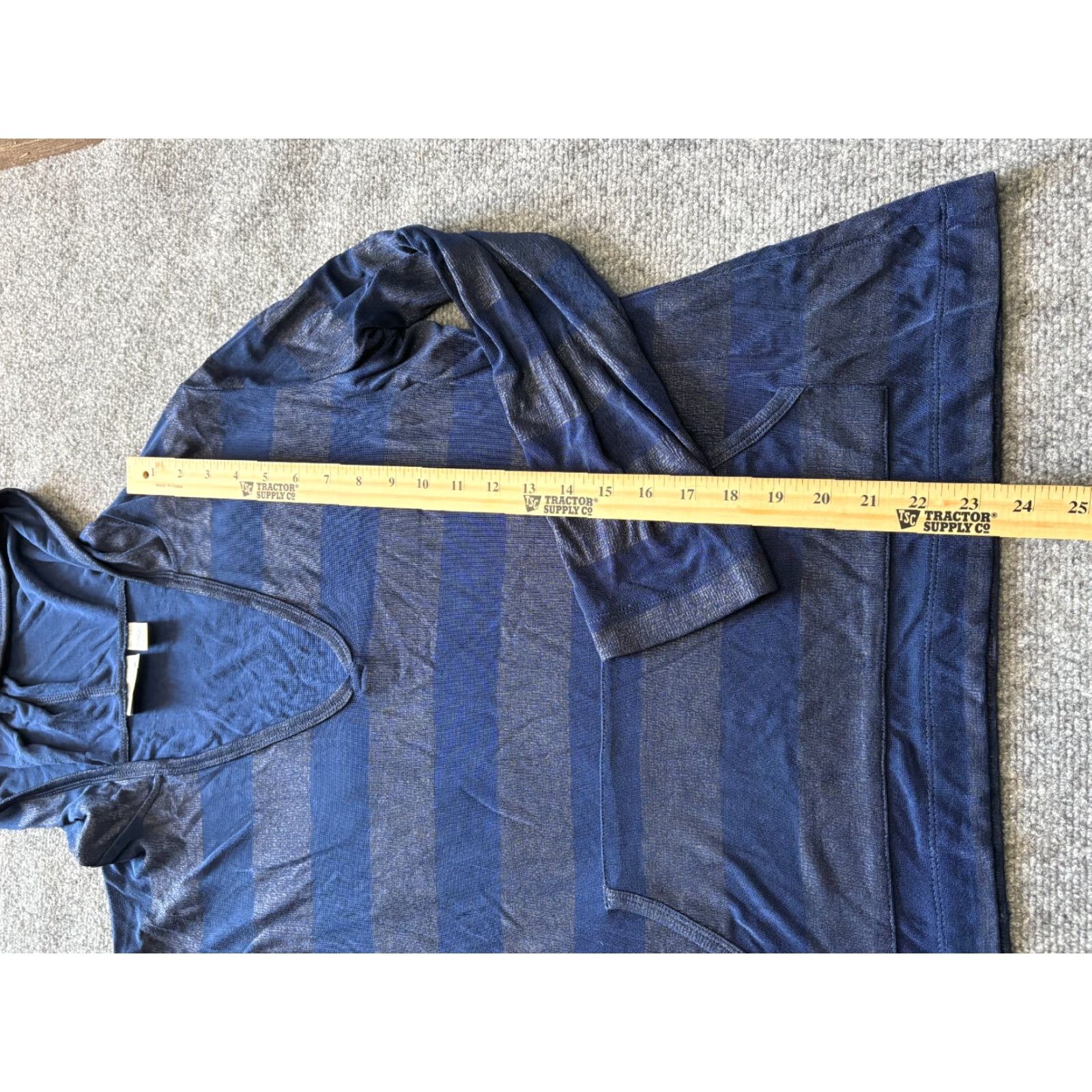 Vintage Chico's Travelers Jacket Womens Size 2 Hooded Light Weight Blue Zip Hoodie Jacket Regular Women Size XS / US 0-2 / IT 36-38 - 3 Thumbnail