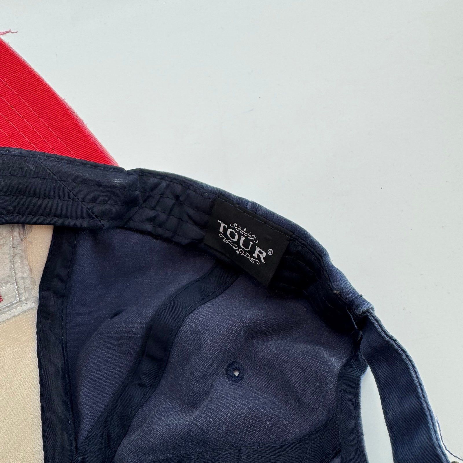 Other Monaco Hat 100% Cotton Strap Blue/Red Size ONE SIZE - 3 Thumbnail