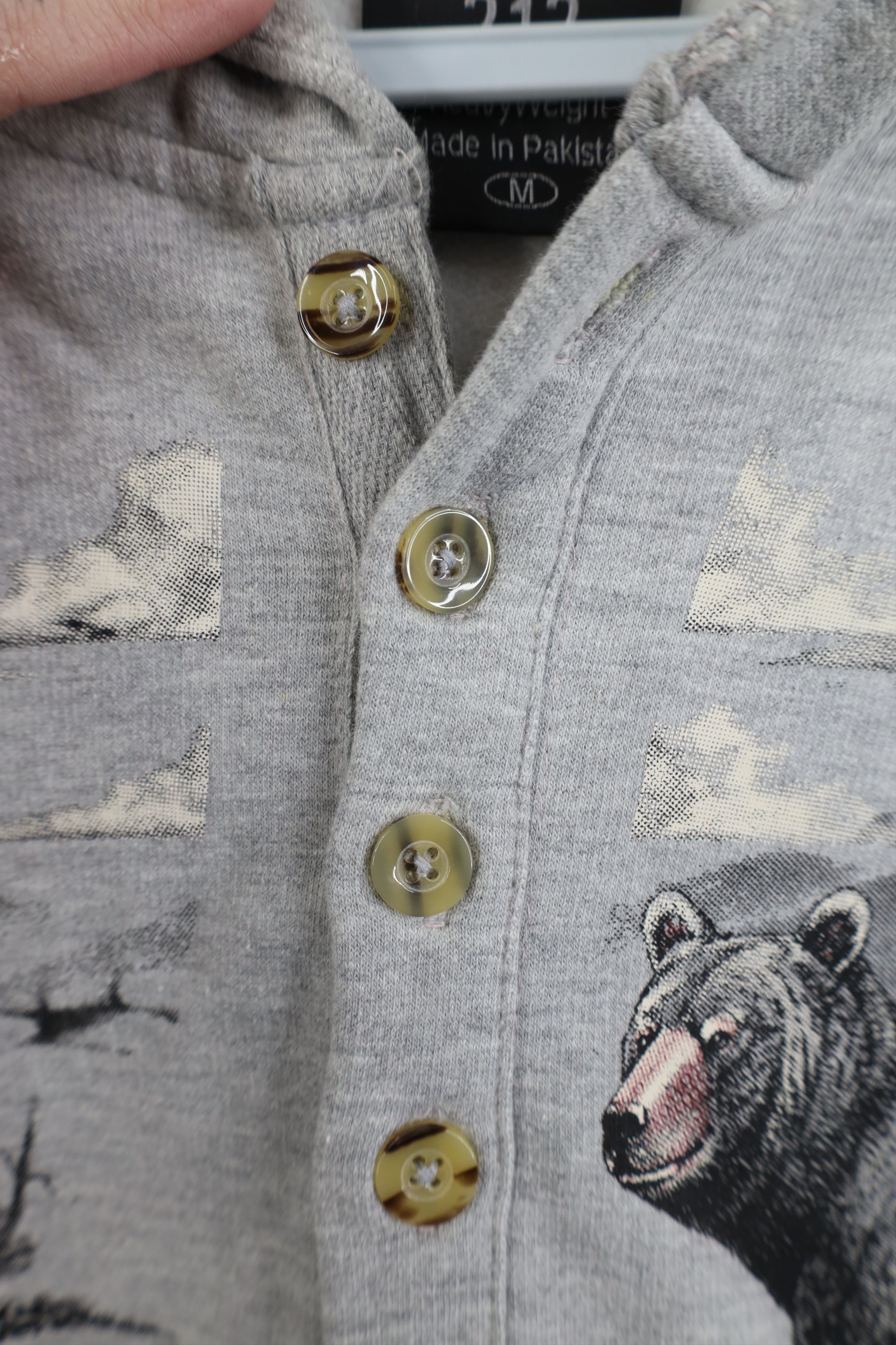 Vintage Vintage 90s Streetwear Mountains Bear Hoodie Sweatshirt Size US M / EU 48-50 / 2 - 10 Thumbnail