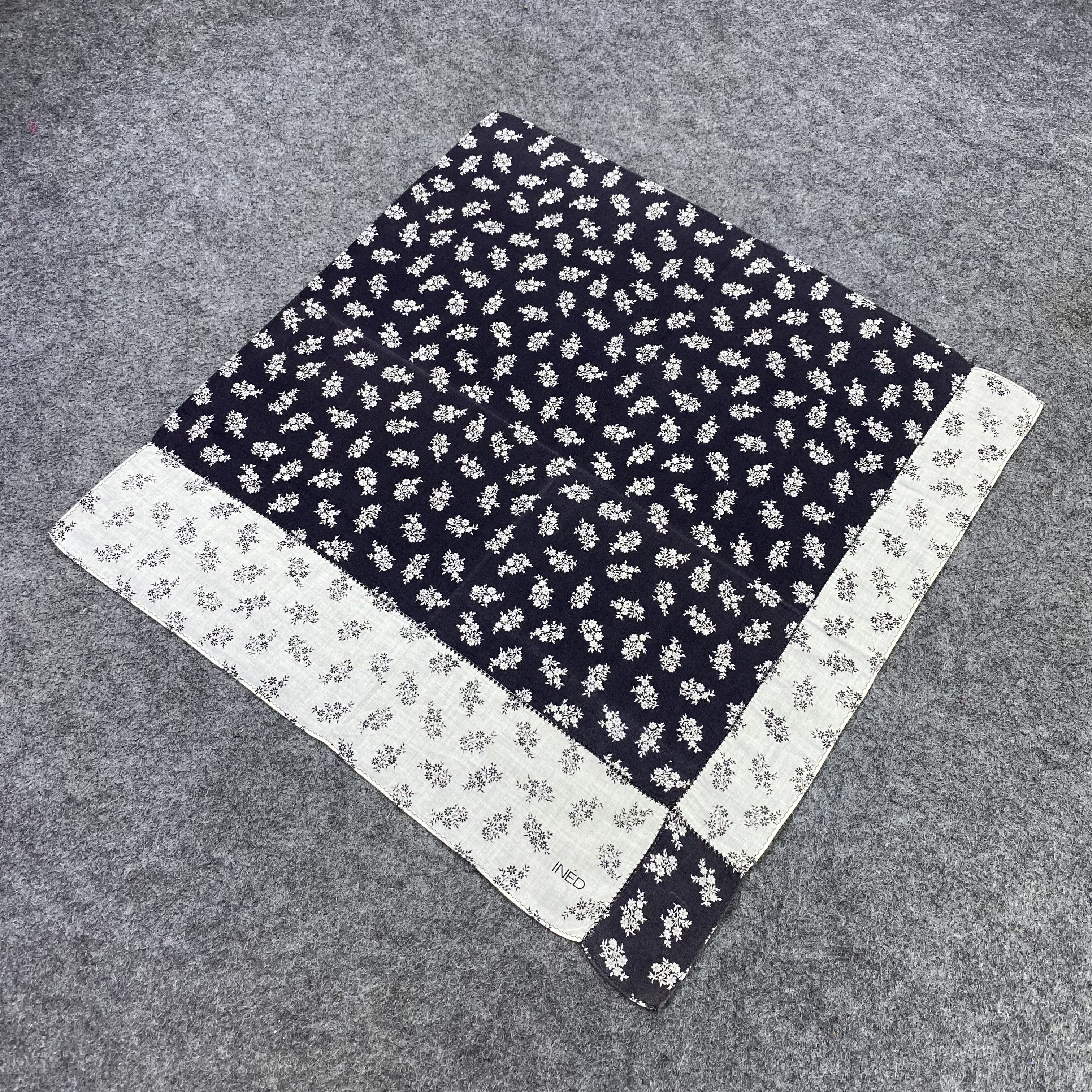 Japanese Brand Ined Handkerchief Neckerchief Bandana-B2042 Size ONE SIZE - 4 Thumbnail