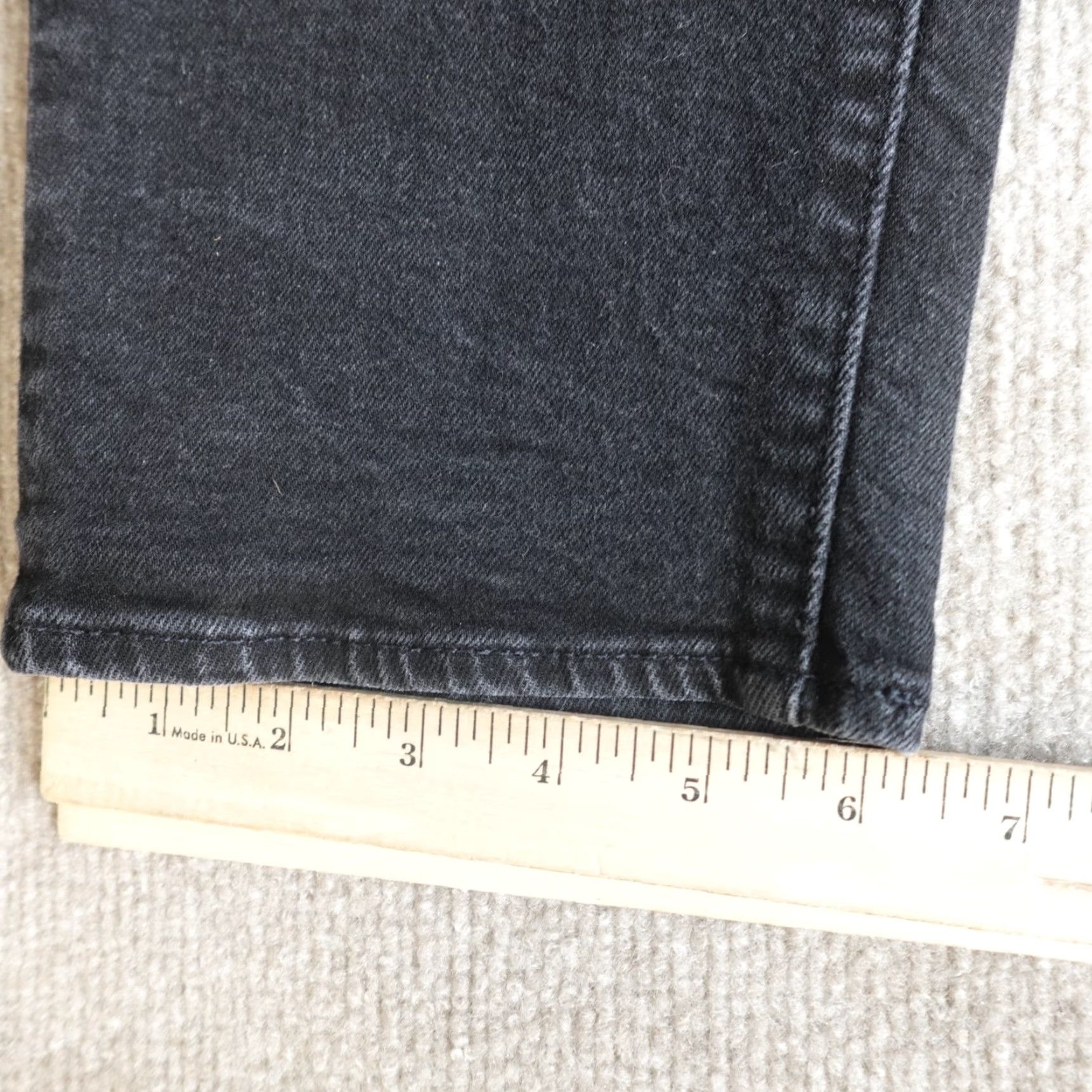 Levi's Levi's Premium 502 Jeans 32 x 30 Black Regular Men Stretch Belt Loops Denim Solid Vintage: No Size US 32 / EU 48 - 4 Thumbnail