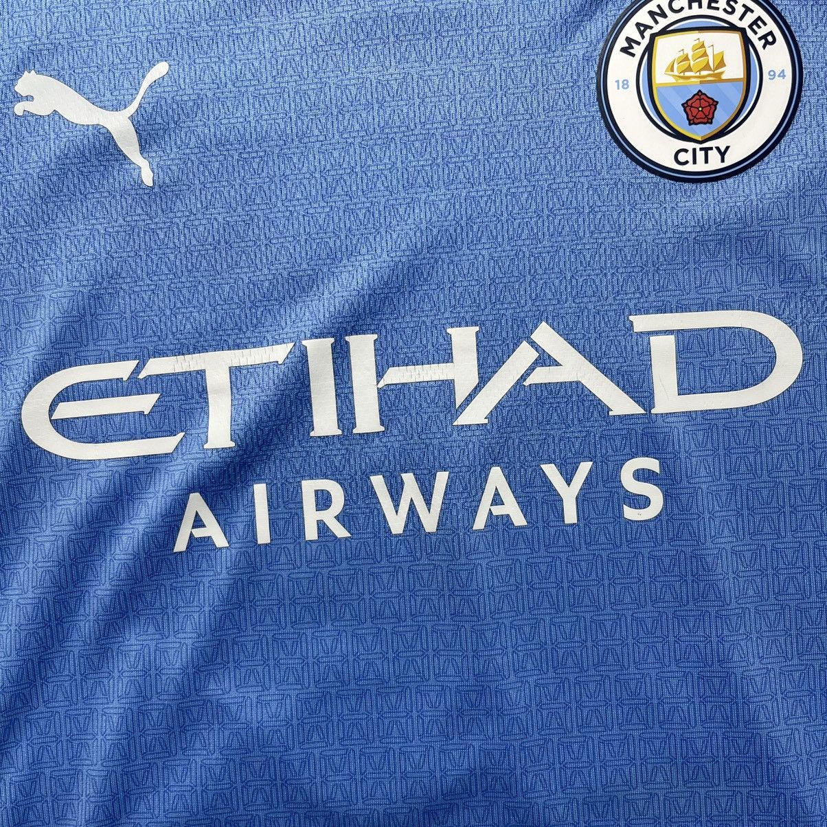Puma MAN CITY PUMA 2021/2022 PLAYER ISSUE JERSEY #17 DE BRUYNE Size US L / EU 52-54 / 3 - 5 Thumbnail