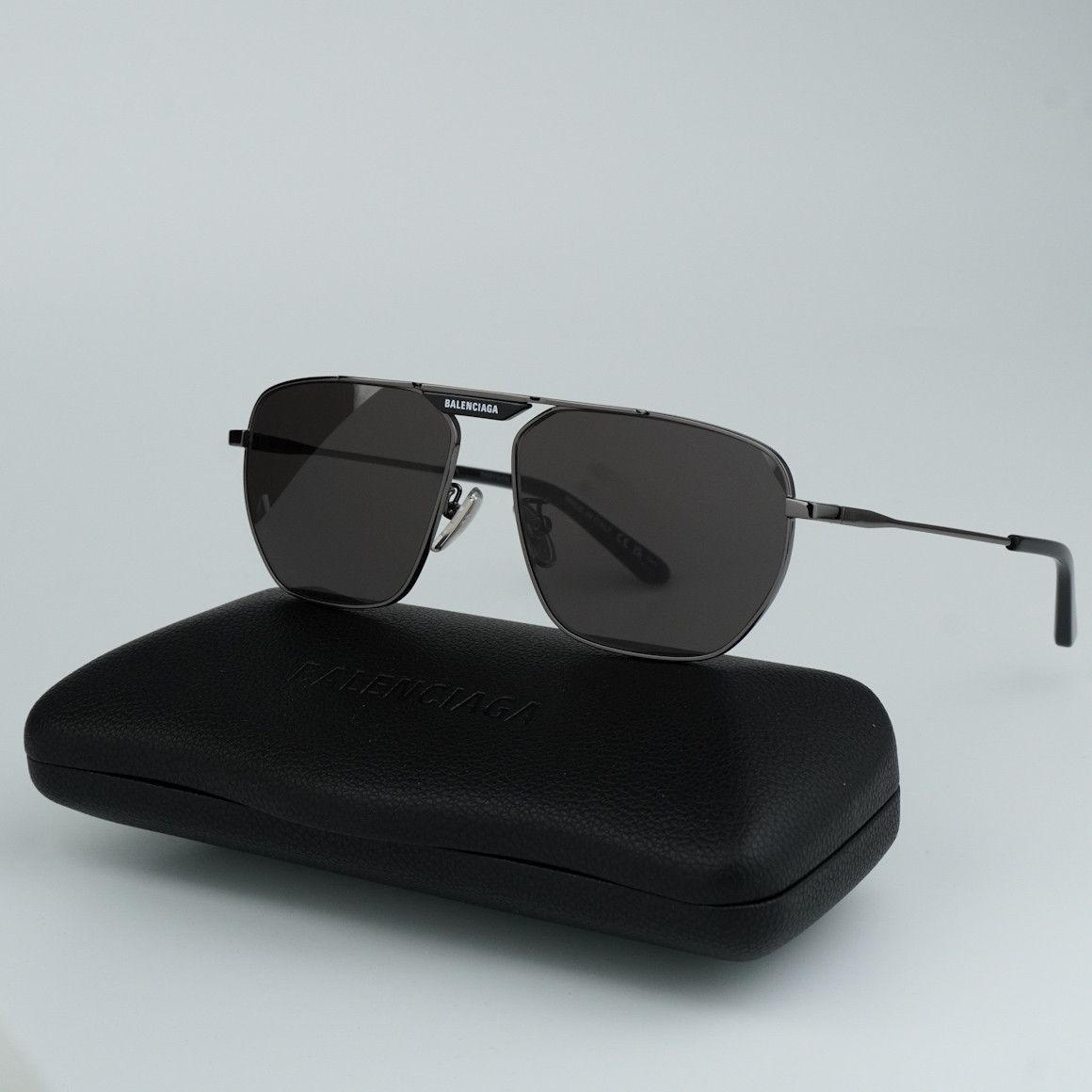 image of New Balenciaga Bb0298Sa 001 Unisex Sunglasses Bb 0298Sa in Black/Grey, Women's
