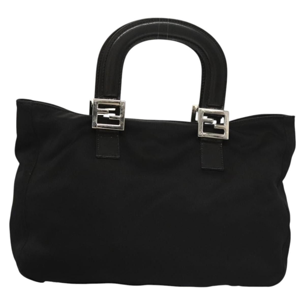 Fendi FENDI Hand Bag Nylon Black Silver Size ONE SIZE - 3 Thumbnail