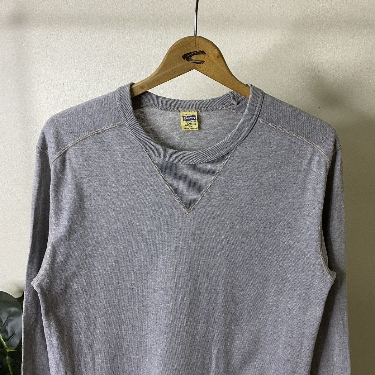 Pherrow's Grey Blank Crewneck LS T Shirt Size US M / EU 48-50 / 2 - 2 Thumbnail