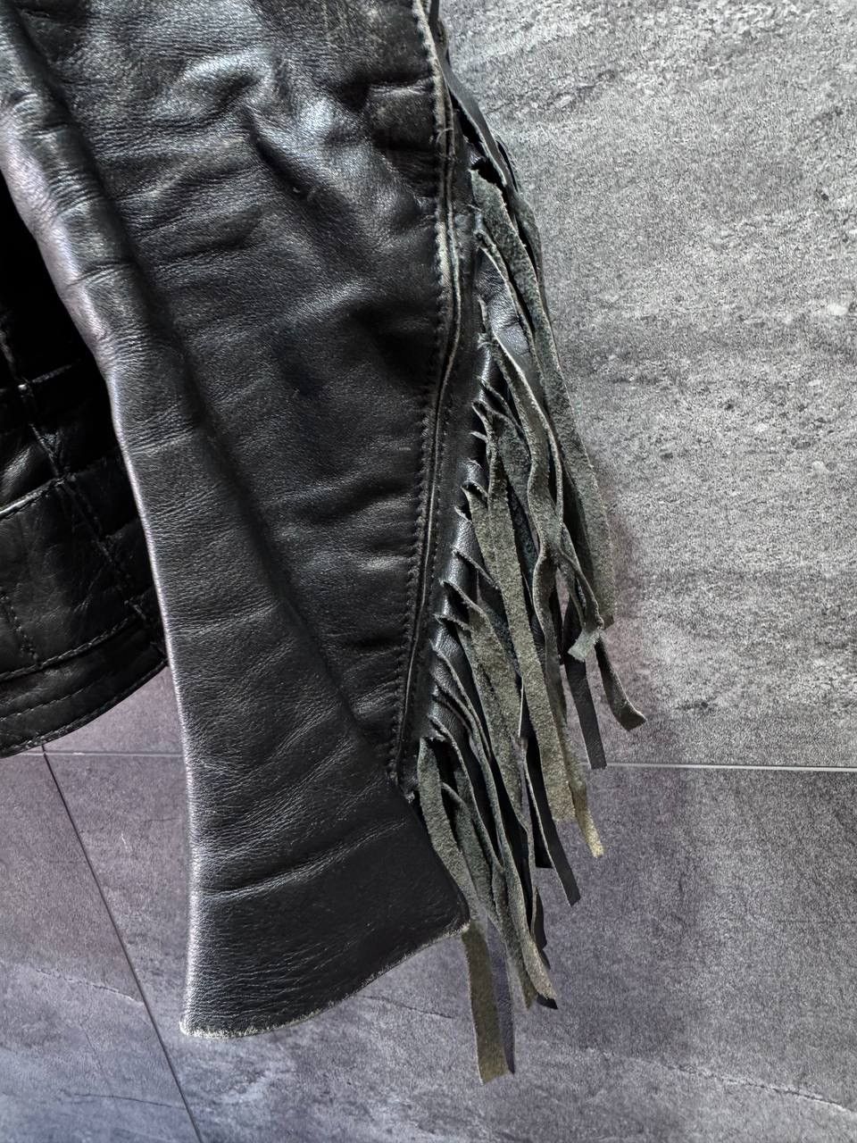 Other Vintage HARRO Leather Biker Jacket Western Moto Belted Rare Size M / US 6-8 / IT 42-44 - 11 Thumbnail
