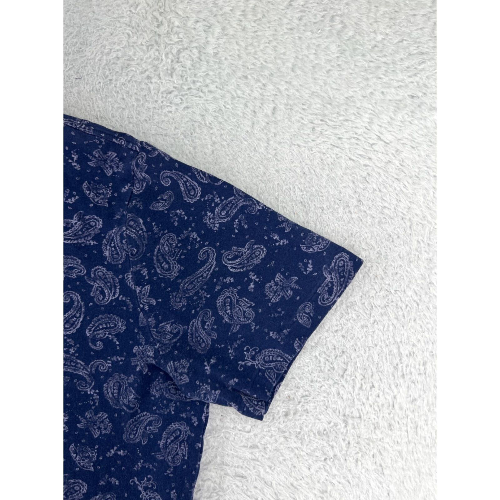 Ralph Lauren Ralph Lauren Polo Shirt Mens Large Blue Paisley 100% Cotton Relaxed Fit Polo Shirt for Golf Casual Activewear Size US L / EU 52-54 / 3 - 4 Thumbnail