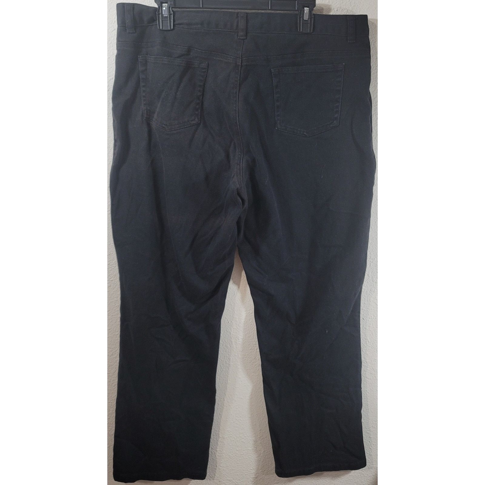 Jones New York Jones New York Black Flat Front Denim Jeans XL 14 16 Size 36" / US 14 / IT 50 - 3 Thumbnail