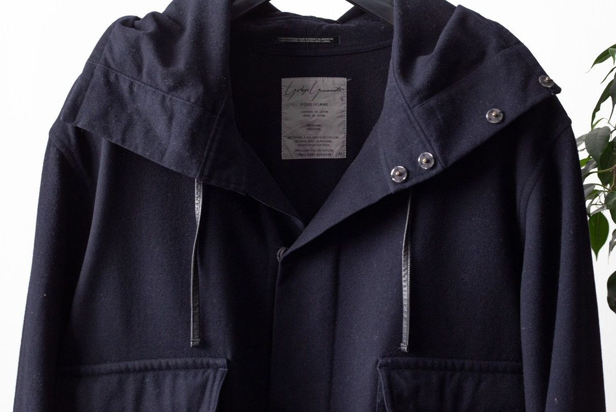 Yohji Yamamoto Yohji Yamamoto Pour Homme 80s Cropped Cargo Hoodie Size US M / EU 48-50 / 2 - 5 Thumbnail