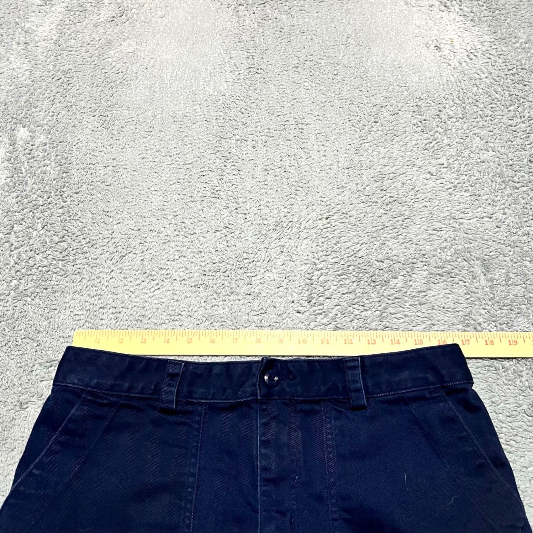 Duluth Trading Company Duluth Pants Womens 12 Reserve Stovepipe Navy Blue Hike Outdoor Crop Chino Regular 33x25.5 Womens Size 34" / US 12 / IT 48 - 7 Thumbnail