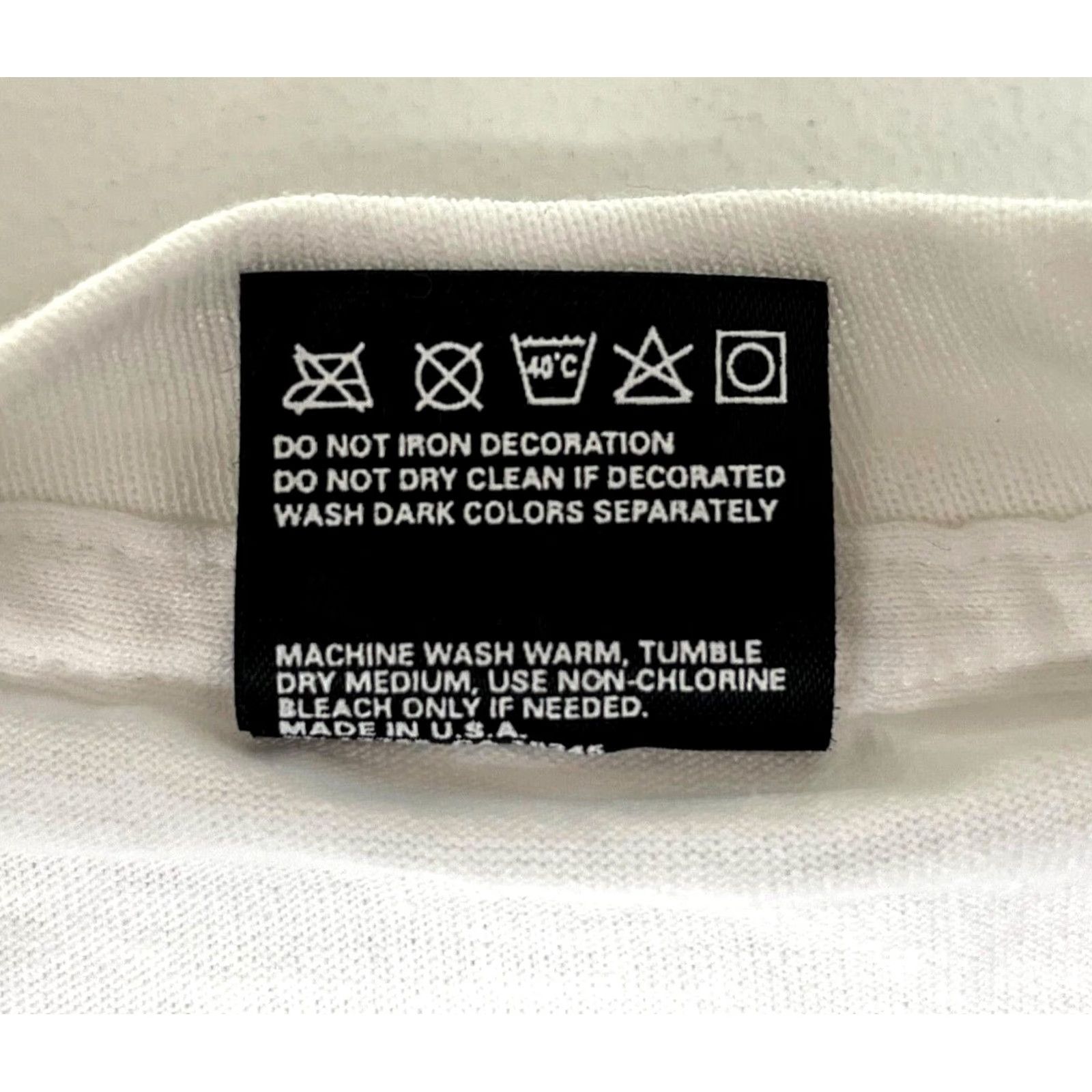 Fruit Of The Loom VINTAGE Grateful Dead T-Shirt Unisex Adults Short Sleeve Crew Neck Size L White 90s Band Music Single Stitch Made in USA Fruit of the Loom Size US L / EU 52-54 / 3 - 6 Thumbnail
