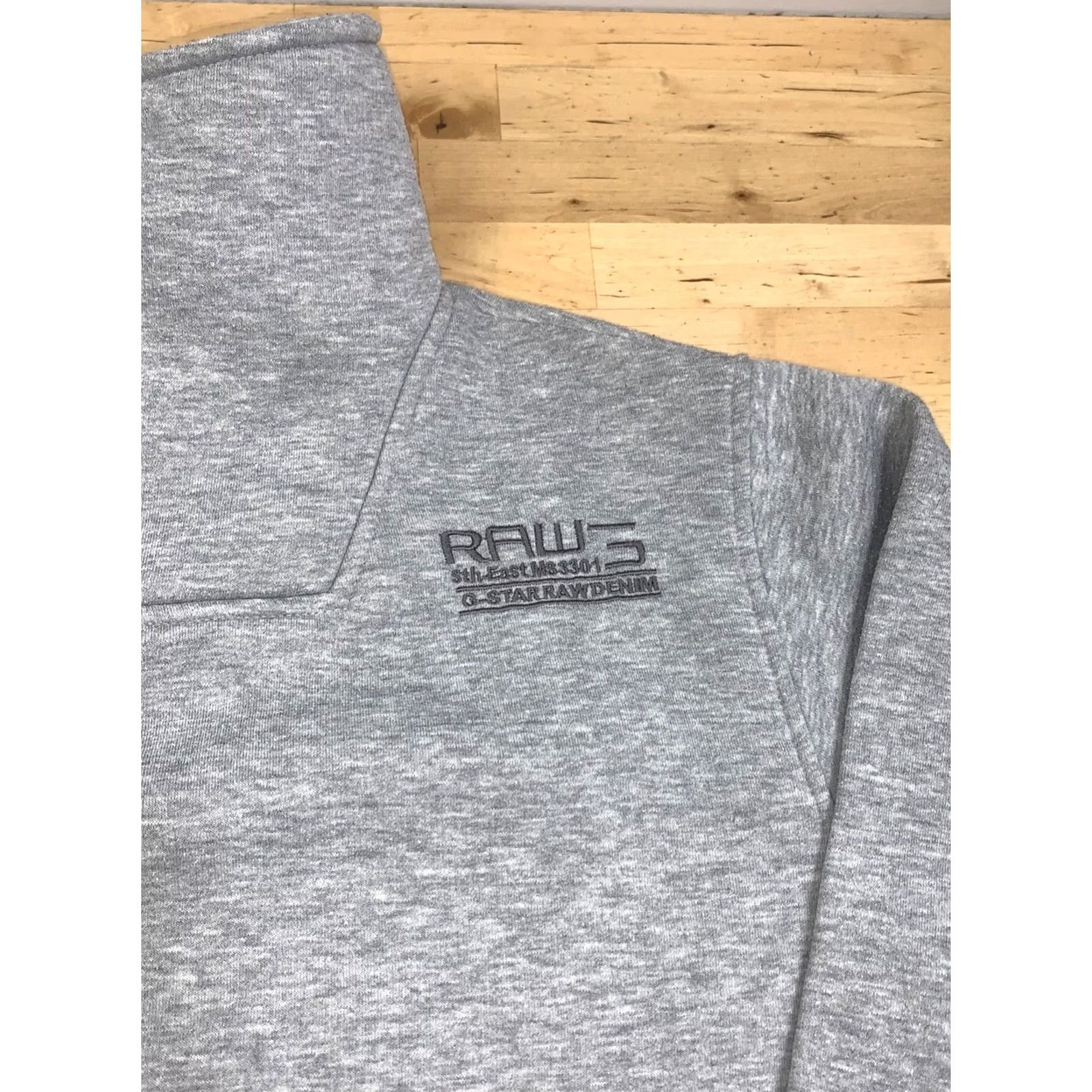 Vintage G Star Raw 3301 Mock Neck Sweatshirt Men XL Gray Pullover Size US XL / EU 56 / 4 - 5 Thumbnail