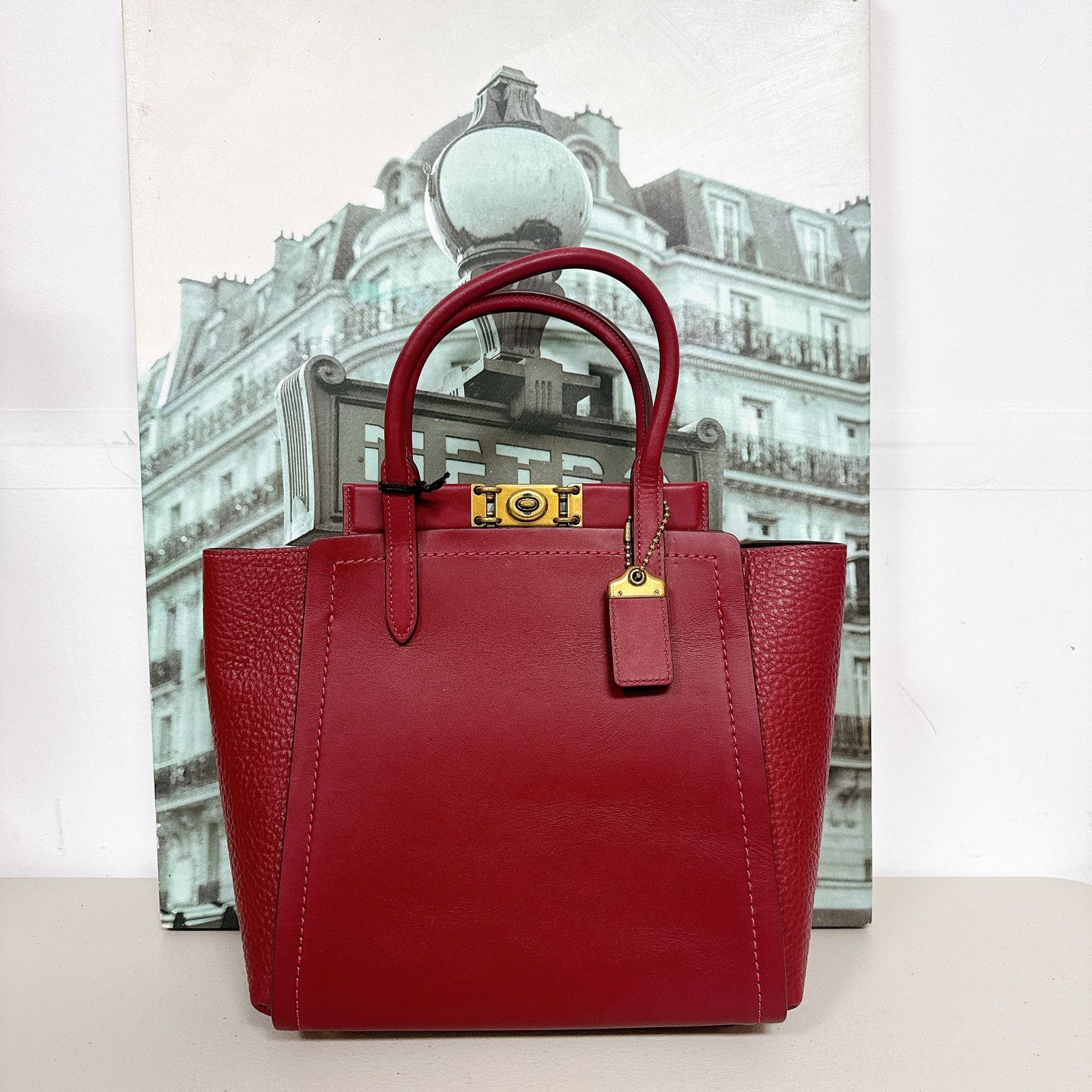 Coach Coach 79468 Troupe Tote IN Deep Red Size ONE SIZE - 1 Thumbnail