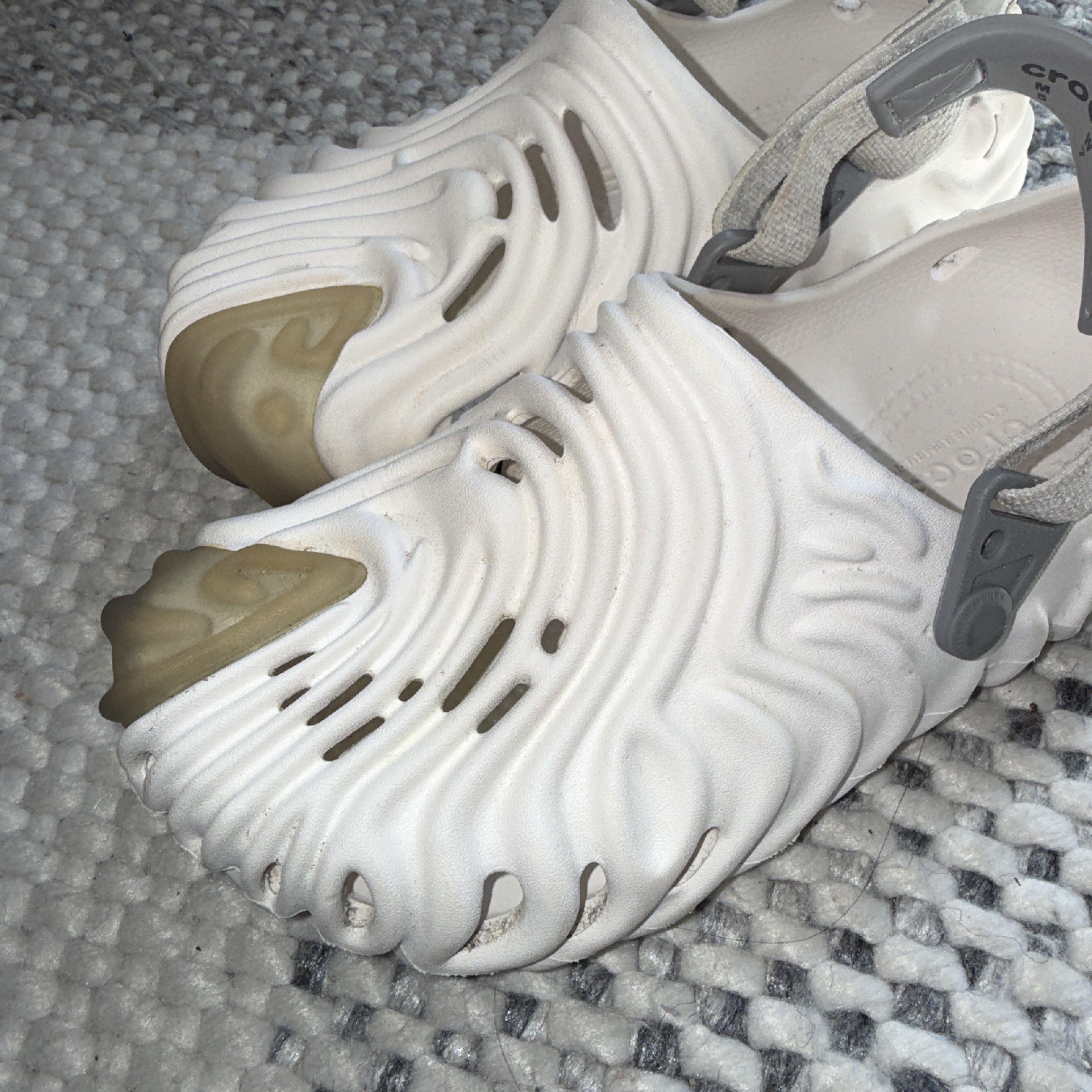 Crocs × Salehe Bembury Pollex (Friends and Family) Spackle Almost White Clogs Size US 5 / EU 37 - 2 Thumbnail