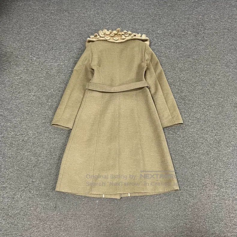 Fendi Fendi Heavy-duty rabbit fur flower collar fur coat woolen Size XS / US 0-2 / IT 36-38 - 2 Thumbnail