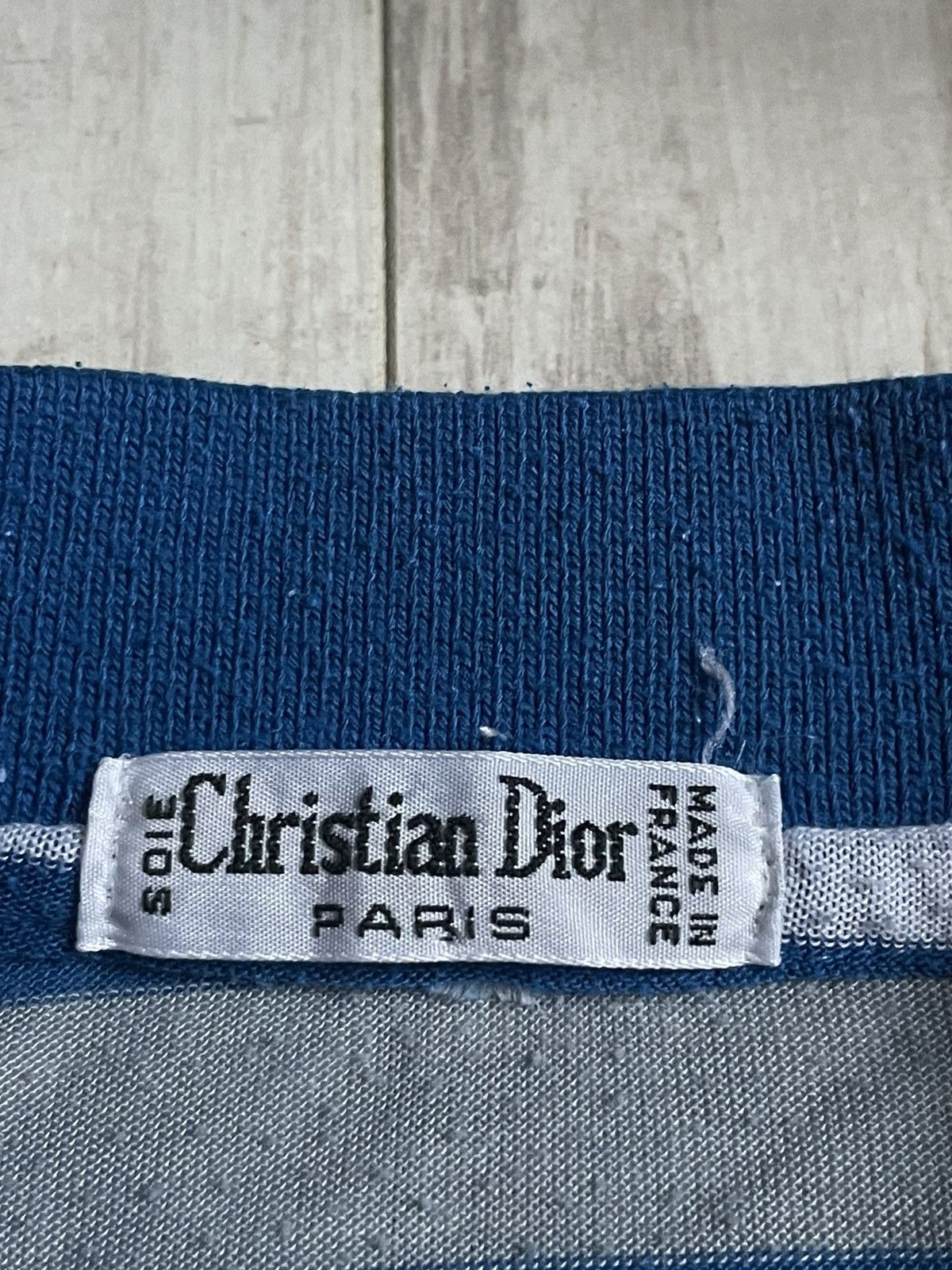 Dior Vintage Christian Dior 80’s Striped Polo T-Shirt RARE Size US M / EU 48-50 / 2 - 6 Thumbnail